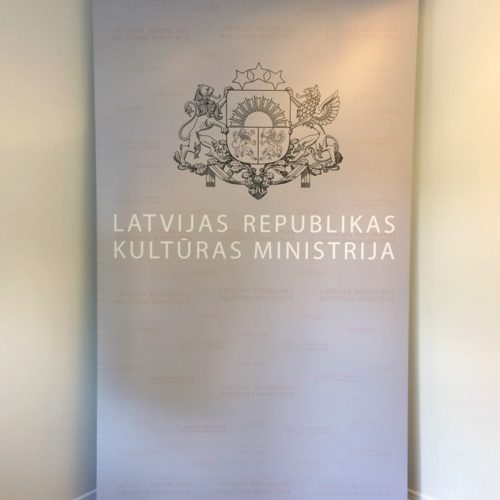 Roll-up banners Kultūras Ministrija