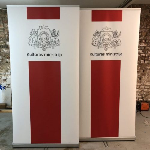 Roll-up stendi 100x200cm Kultūras ministrija