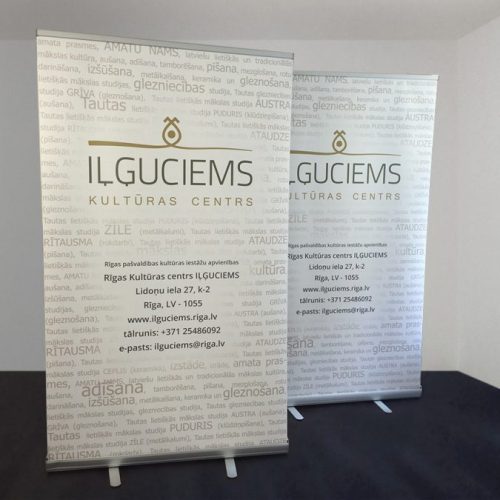 Roll-up stendi 120x200cm Iļģuciems kultūras centrs