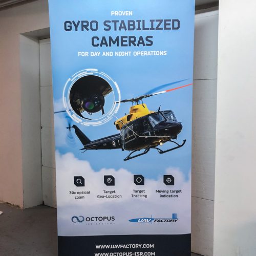 Roll-up stends 100x200cm UAV factory