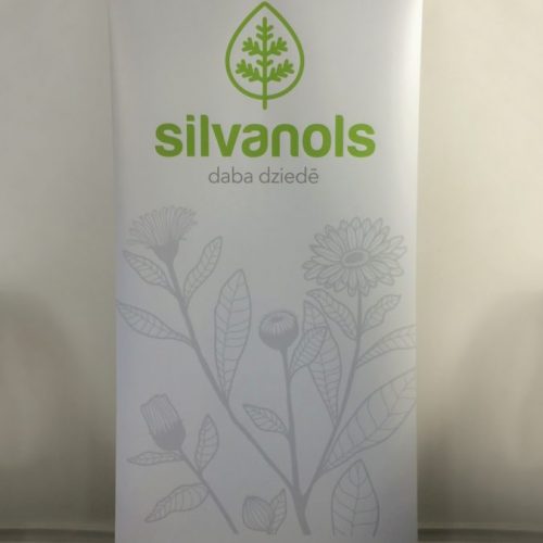 Roll-up stends 100x200cm Silvanols