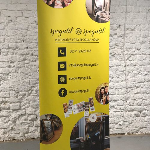 Roll-up stends 85x200cm spogulitspogulit.lv