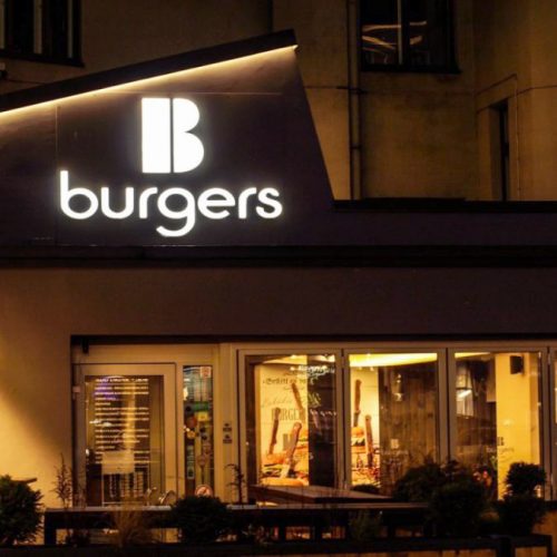 Telpiskie burti ar gaismas diodēm – B Burgers